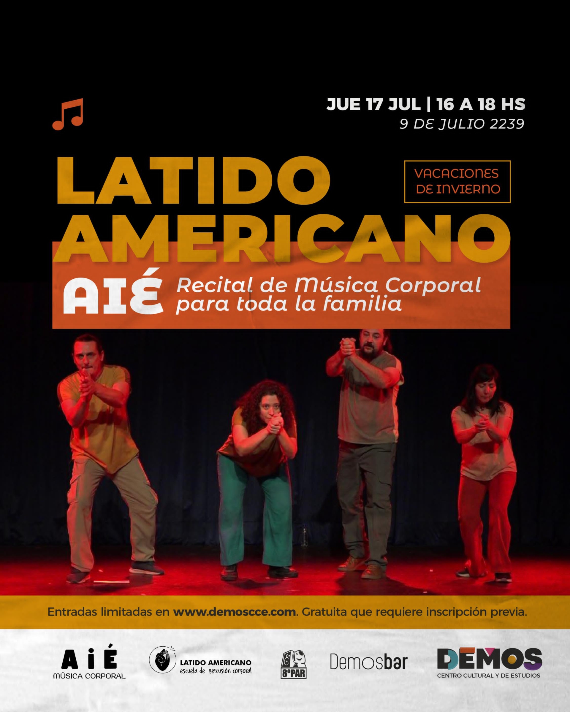 AIÉ: Recital de música corporal para toda la familia
